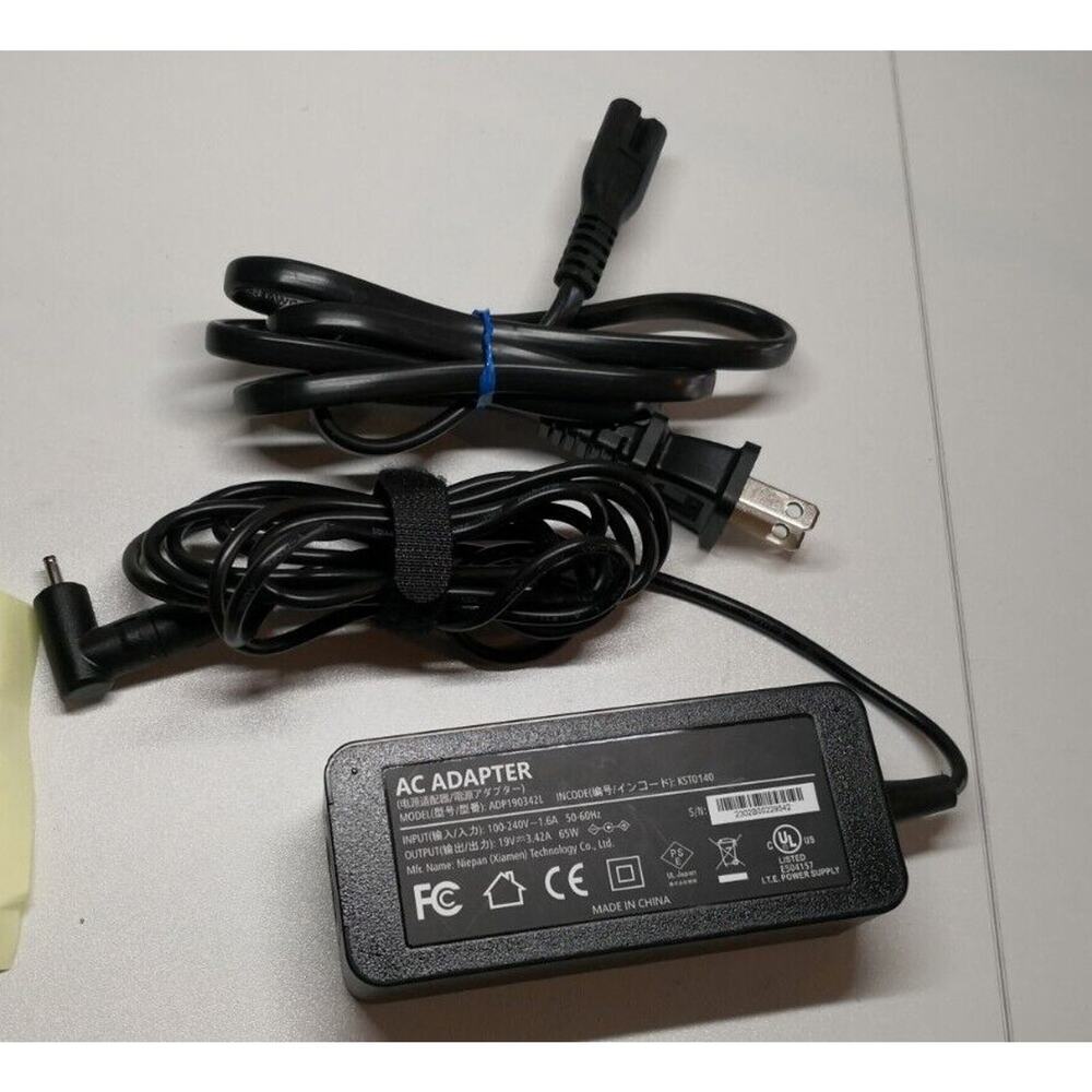 65W AC/DC Adapter 19V 3.42A charger power. ADP1903422 KSY0140 3mm Barrel Rnd Tip